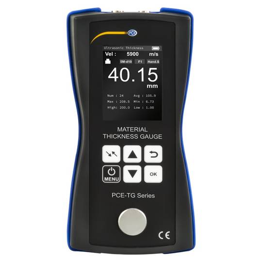 Medidor de espessura PCE-TG 75