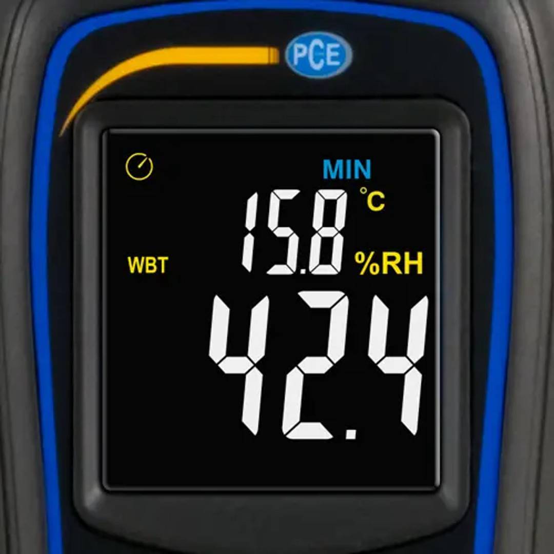 Medidor de humedad y temperatura PCE-WMS 1