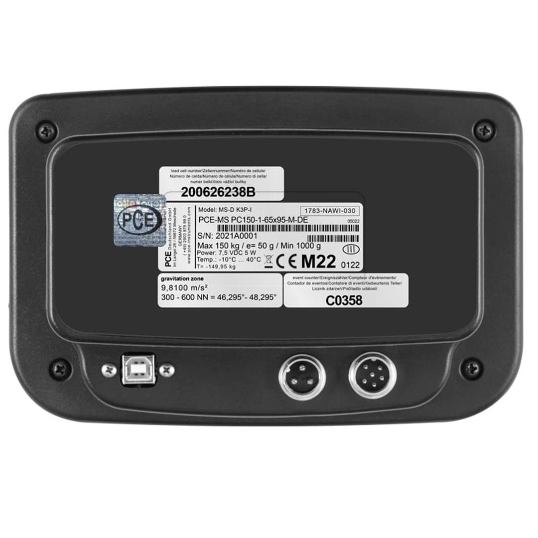 Balança de piso verificada PCE-MS PC150-1-65x95-M