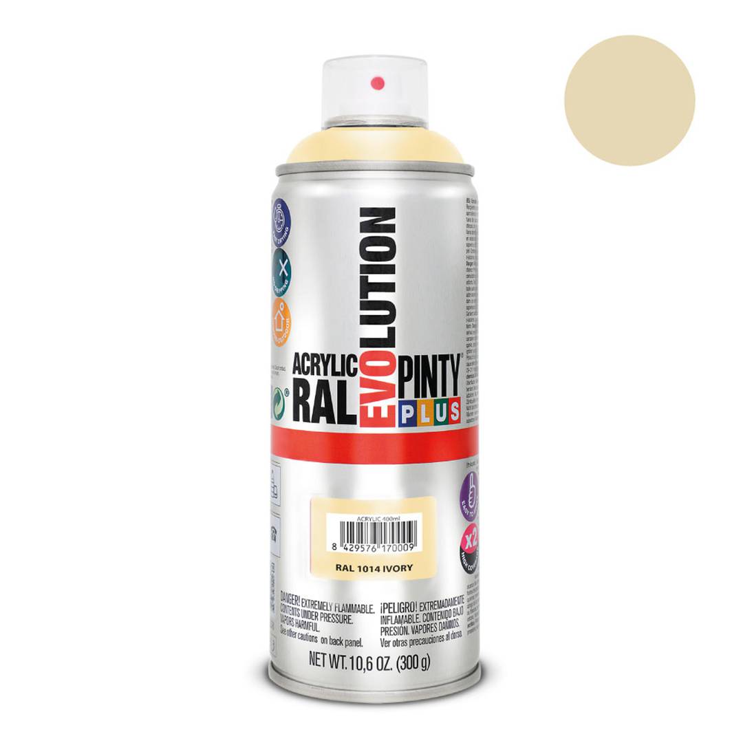 Vernice Pintyplus Evolution in formato spray da 520cc nel colore avorio RAL 1014