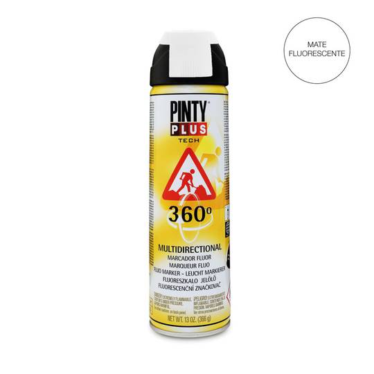 Pintura Pintyplus Tech en format esprai de 650cc en color blanc mat fluorescent T101
