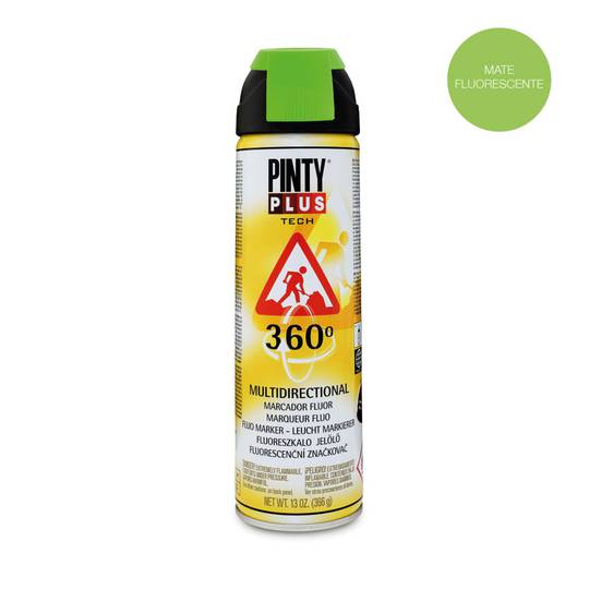 Pintyplus Tech paint in 650cc spray format in fluorescent matte green ...