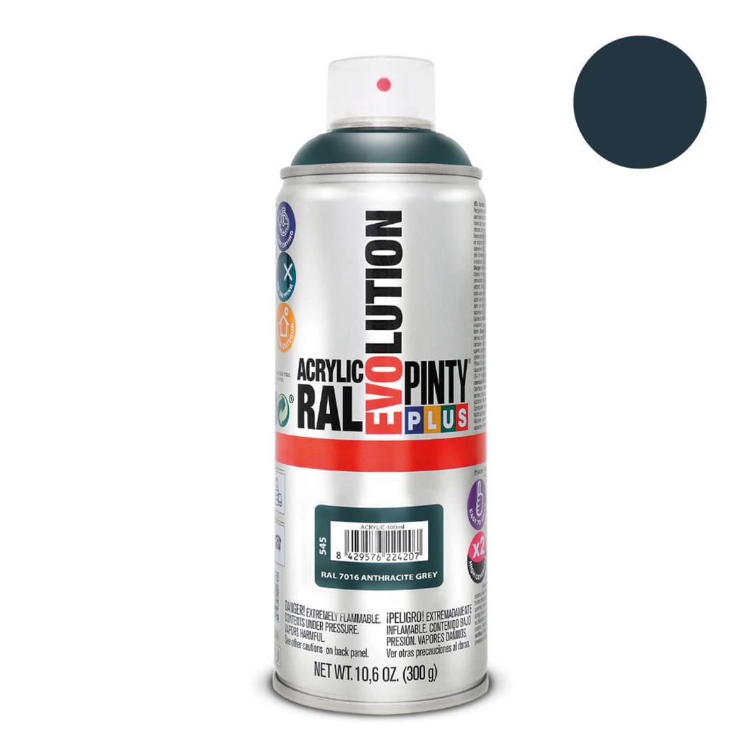 Pintyplus Evolution-Lack im 520cc-Sprühformat in der RAL-Farbe Anthrazitgrau 7016