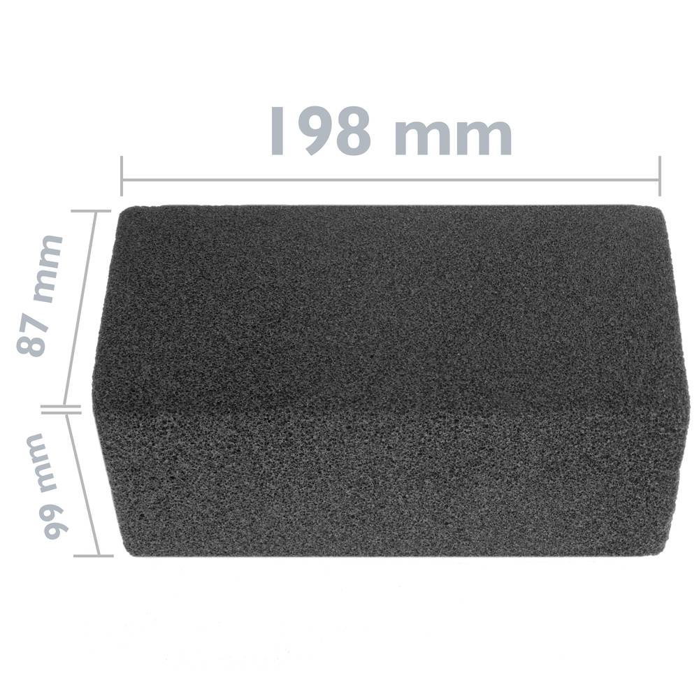 Pumice stone for cleaning and polishing barbecues and grills 198 x 99 x 87 mm