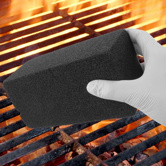 Pumice stone for cleaning and polishing barbecues and grills 198 x 99 x 87 mm