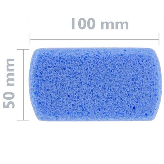 Piedra pómez para limpieza y pulido. Barra de doble cara para callosidades de 100 x 50 x 20 mm