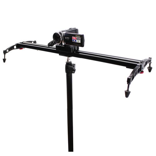 Base lliscant sobre rail de 60cm per a càmera DVR o DSLR