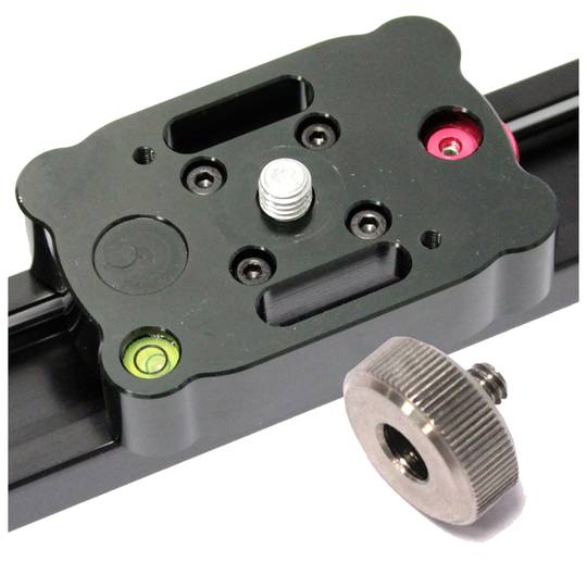 Base lliscant sobre rail de 60cm per a càmera DVR o DSLR