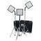 Estúdio Iluminação Kit com 3 holofotes LEDs do painel mala 3200K 5400K 576 Tripé