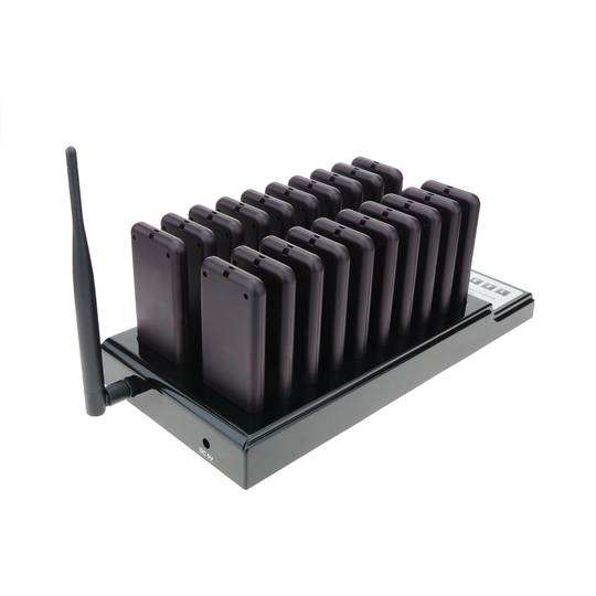 Sistema de gerenciamento de chamada de filas sem fio com 10+2 chaves e 20 beepers