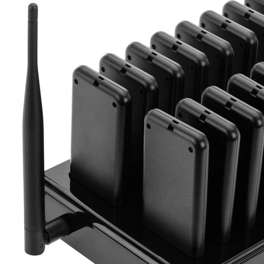 Warteschlange Wireless-Calling Manager Charger Basis 20 Tasten und 20 Pagern