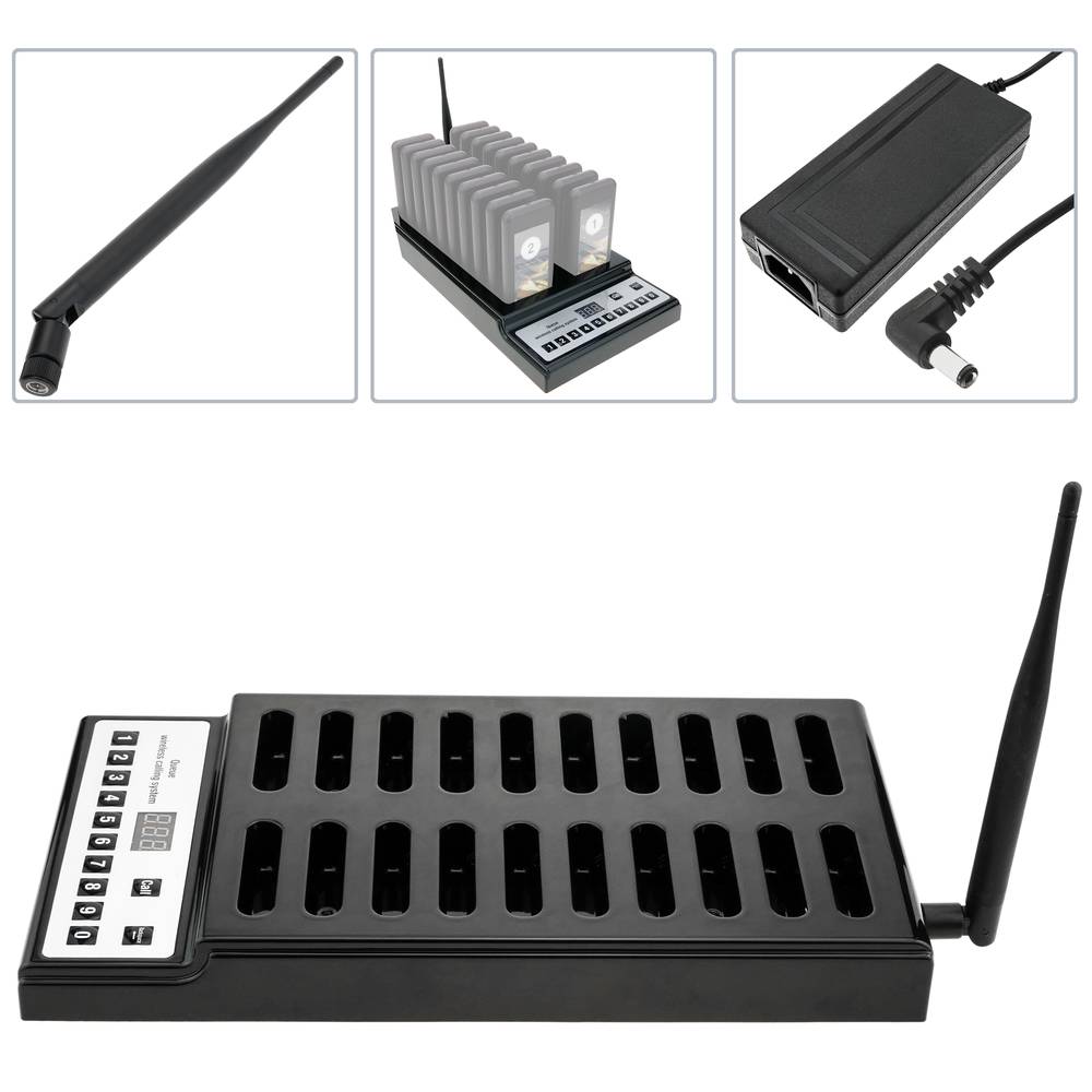 Podstawa modułu ładującego 10 + 2 dla bezprzewodowego menedżera kolejek