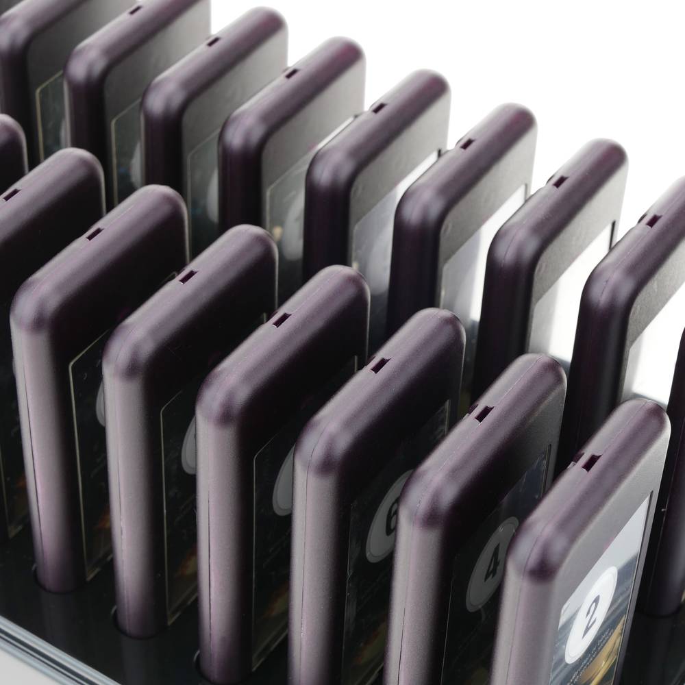 Carger cradle for queue wireless management calling system