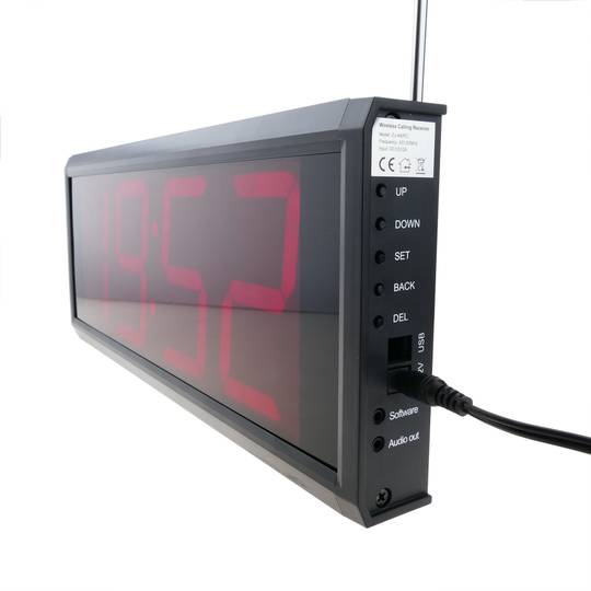 Visor LED para sistema de llamada inalámbrico 999 códigos 410x158 mm para restaurante hospital