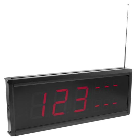 Affichage à LED pour système d'appel sans fil 410x158 mm 999 codes 3 chiffres pour restaurant