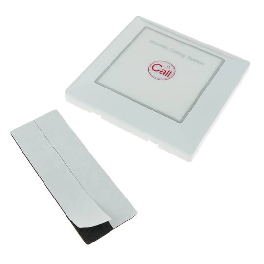 Pulsador emisor transmisor para sistema de llamada inalámbrico de pared 500m 1 tecla