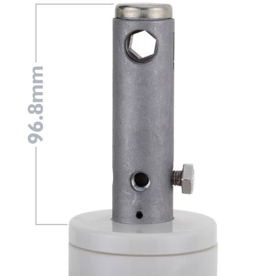 Zwenkwielen met centrale bediening voor medisch bed, klemming met holle steel, 150x32x183 mm, set van 2