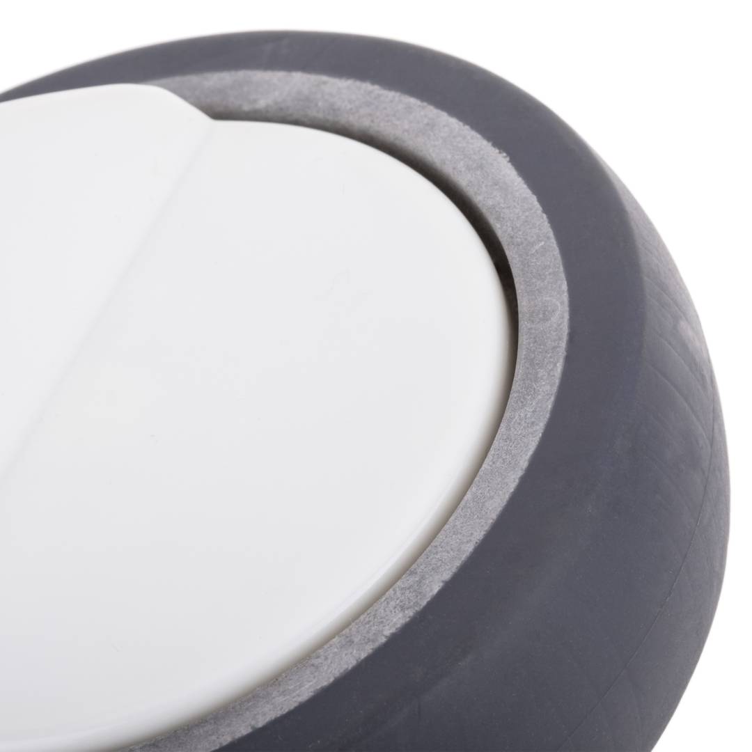 Zwenkwielen met centrale bediening voor medisch bed, klemming met holle steel, 150x32x183 mm, set van 2