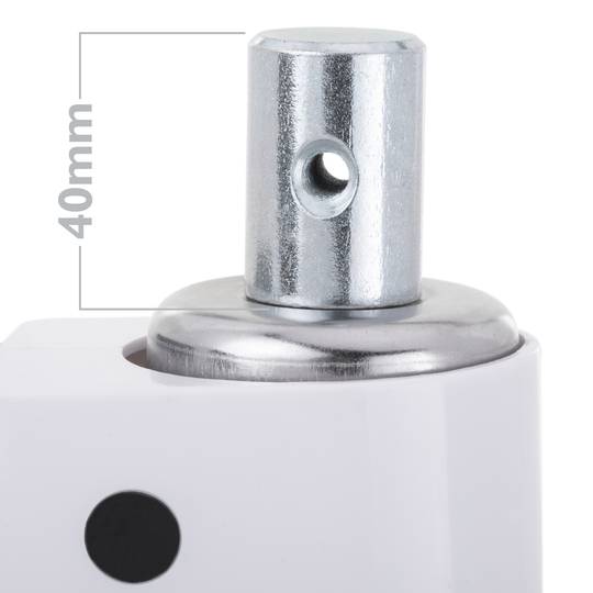 Rodes pivotants de metall, TPR i ABS per a llit mèdic, subjecció tipus planç buit, 125x32x158mm 2-pack