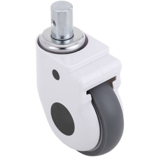 Rodízios para cama médica, fixação de haste, 2 unidades de 125x32x158mm