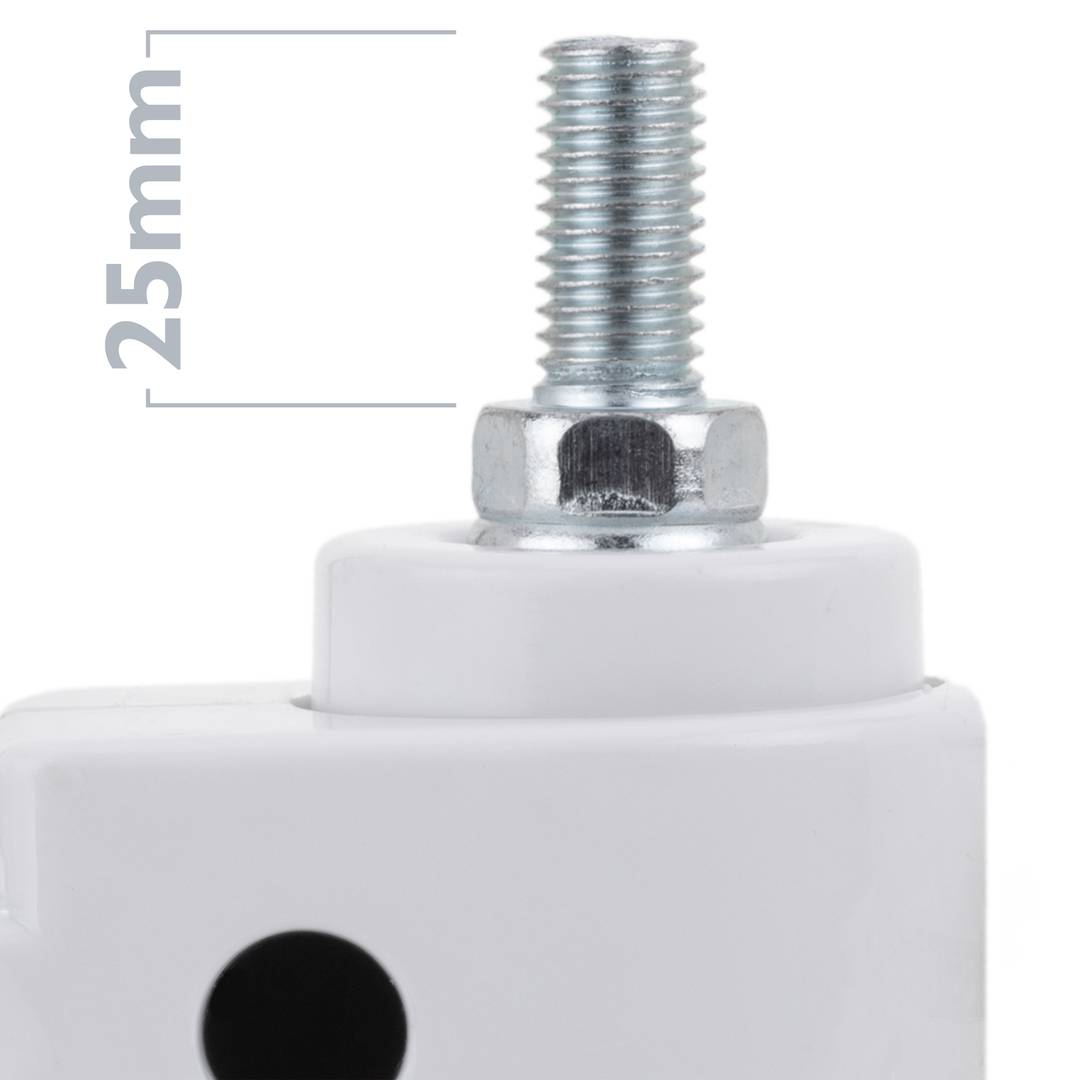 Metall-, TPR- und ABS-Lenkrollen für medizinisches Bett, Schraubbefestigung, 75 x 32 x 108 mm, 2er-Pack