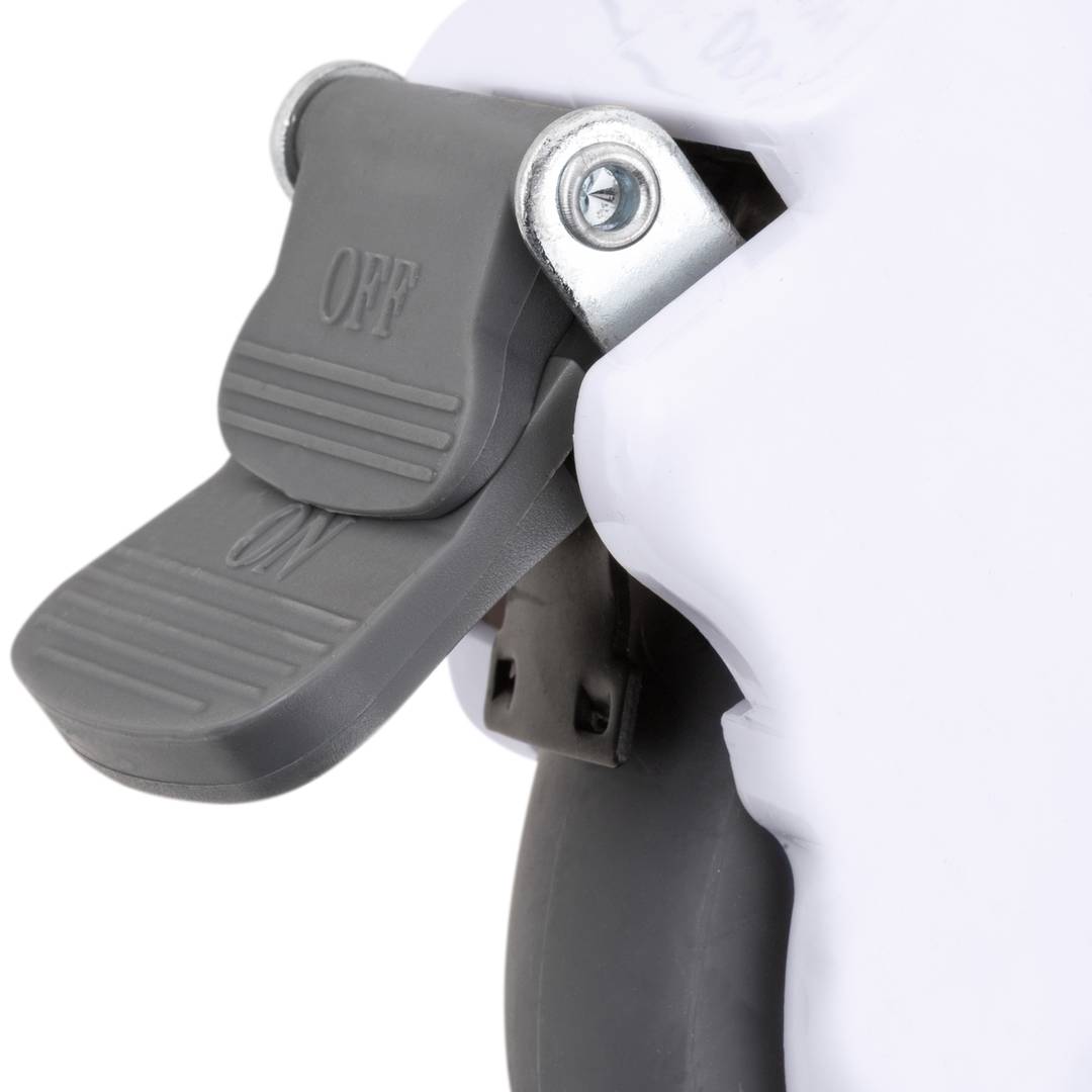 Metal, TPR and ABS Swivel Casters for Medical Bed, One Way Brake and Thread Type Fastening, 100x32x133mm 2-pack