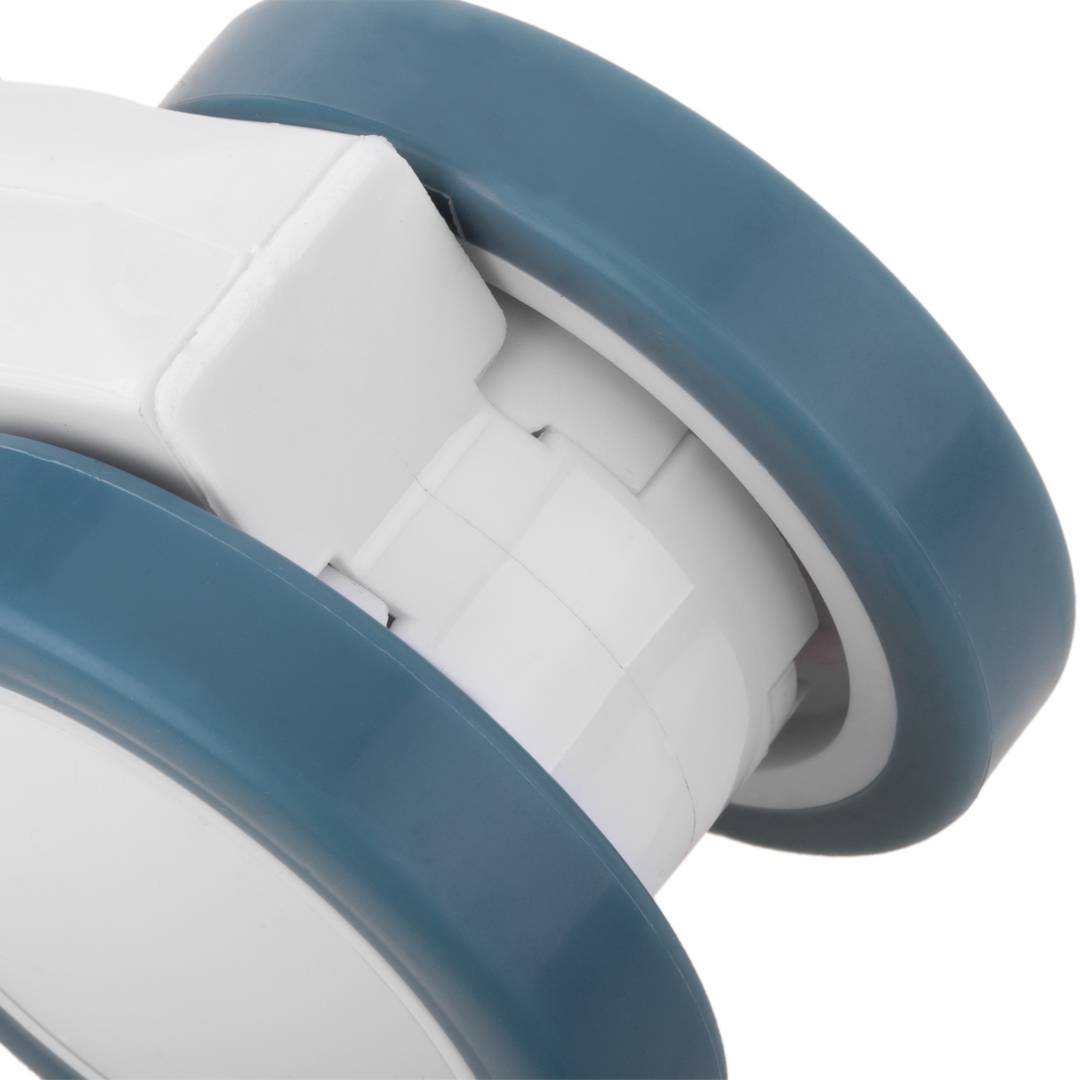 Rodízios giratórios PU e ABS para cama médica, fixação tipo rosca, 75x56x98mm pacote com 4