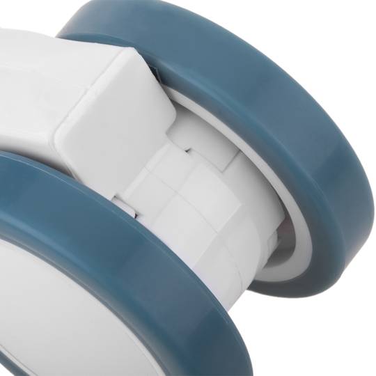 Rodízios giratórios PU e ABS para cama médica, fixação tipo rosca, 75x56x98mm pacote com 4