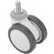 PU&ABS zwenkwielen voor medisch bed, schroefbevestiging, 75x56x98mm 4-pack