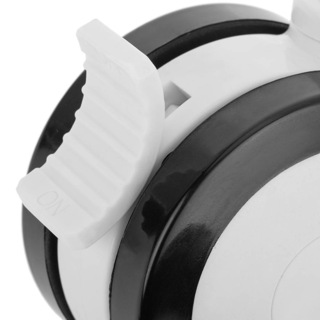 Ruote girevoli PU&ABS per lettino medico, freno unidirezionale e fissaggio a vite, 75x47,5x102mm  4-pack