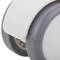 Ruote piroettanti in PU e ABS, fissaggio con filettatura M10x15, grigie e bianche, 50x44,3x63,5mm, pacco