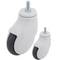 Rodes pivotants de PU i ABS per a llit mèdic, subjecció tipus rosca, 100x23x135mm 2-pack