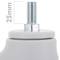 Rodes pivotants de PU i ABS per a llit mèdic, subjecció tipus rosca, 100x23x135mm 2-pack