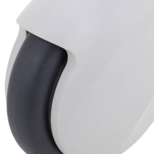 Rodes pivotants de PU i ABS per a llit mèdic, subjecció tipus rosca, 100x23x135mm 2-pack