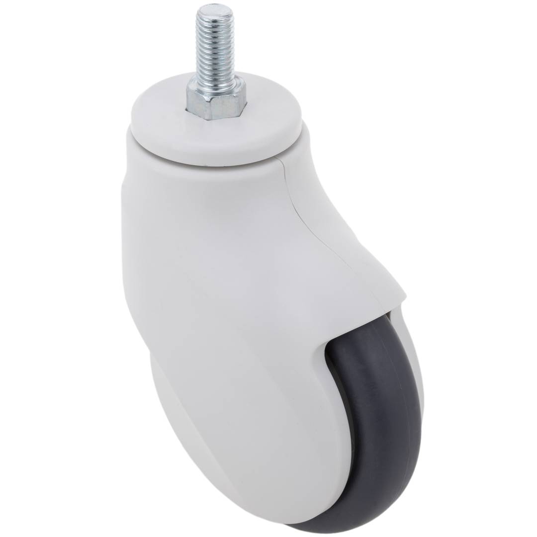 Rodes pivotants de PU i ABS per a llit mèdic, subjecció tipus rosca, 100x23x135mm 2-pack