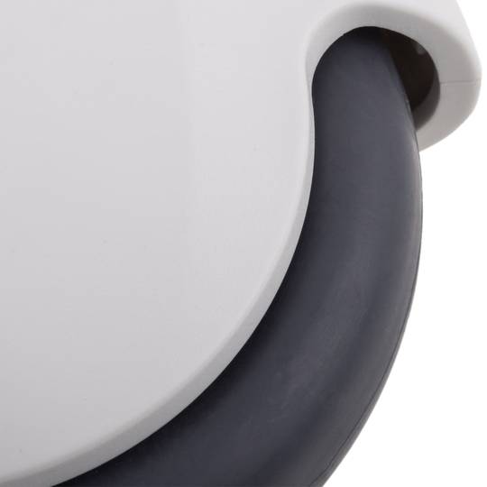 PU&ABS zwenkwielen voor medisch bed, eenrichtingsrem en schroefbevestiging, 100x23x133mm 2-pack