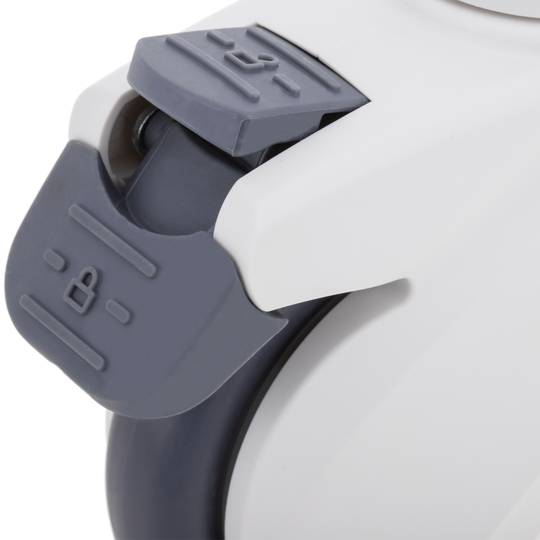 PU&ABS zwenkwielen voor medisch bed, eenrichtingsrem en schroefbevestiging, 100x23x133mm 2-pack