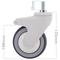 Rodes pivotants de PU i ABS per a llit mèdic, subjecció tipus rosca, 100x32x135mm 2-pack