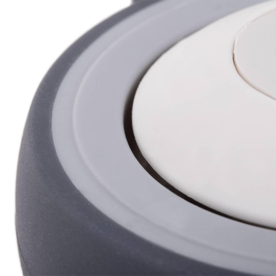 PU ABS Lenkrollen für medizinisches Bett, Einweg Bremse und Gewindebefestigung, 100x32x135mm, 2er-Pack