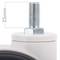 Rodes pivotants dobles de PU i ABS per a llit mèdic, fre unidireccional i subjecció tipus rosca, 100x70x118mm 2-pack