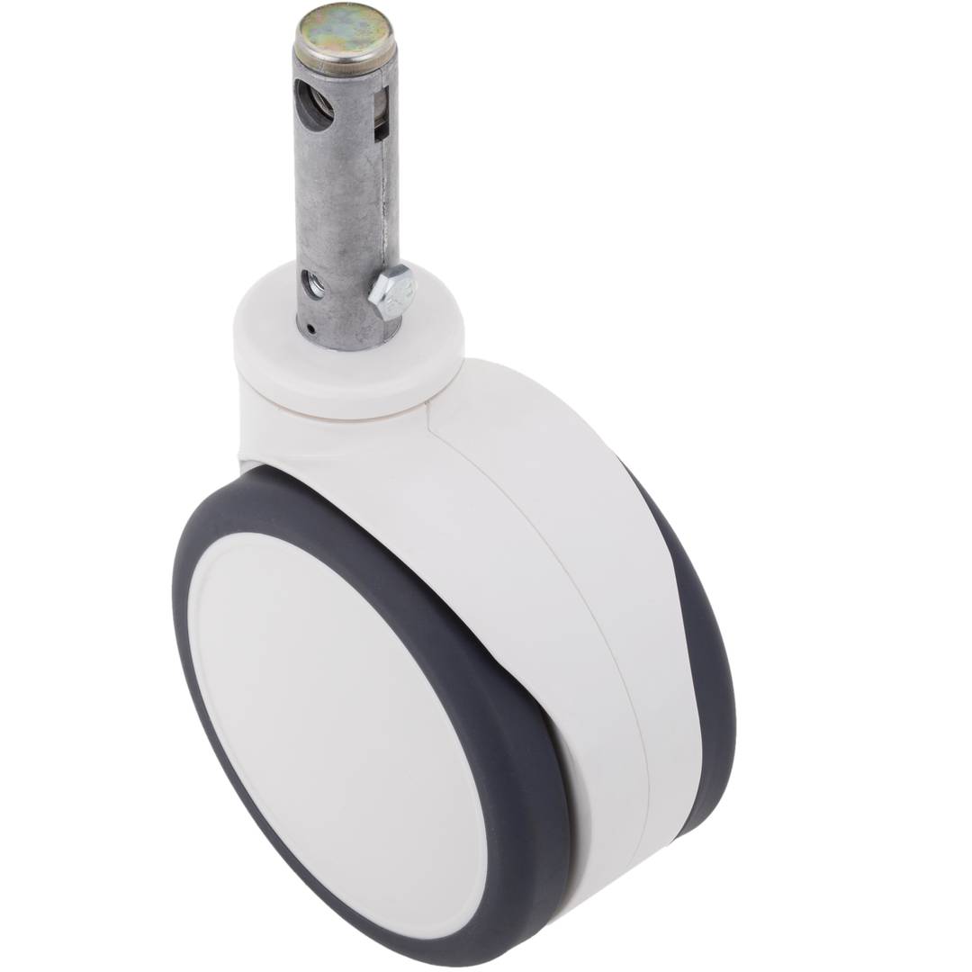 Rodes dobles pivotants de control central per a llit mèdic, subjecció tipus planç buit de 28x96,8mm, 150x85x180mm 2-pack