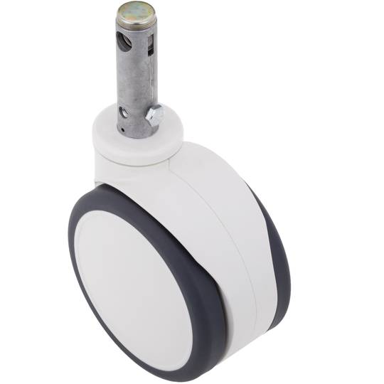 Rodes dobles pivotants de control central per a llit mèdic, subjecció tipus planç buit de 28x96,8mm, 150x85x180mm 2-pack