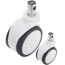 Obrotowe podwójne kółka sterowane centralnie do łóżka medycznego, 32x50mm zacisk typu Hollow Stem, 150x85x180mm 2-pak