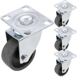 Industrial pivoting wheels in metal without brake 50mm 4 units