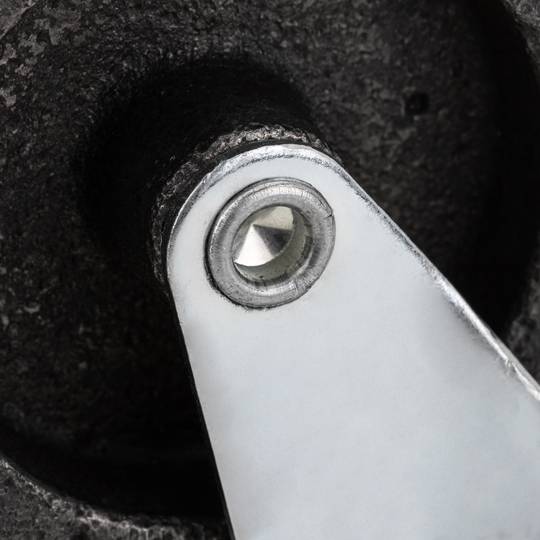 Rodes pivotants industrials de metall amb fre 50 mm 2 unitats