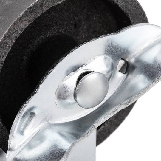 Rodes pivotants industrials de metall amb fre 50 mm 2 unitats