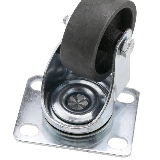 Roda pivotante industrial rodízio de metais sem freio 50 mm