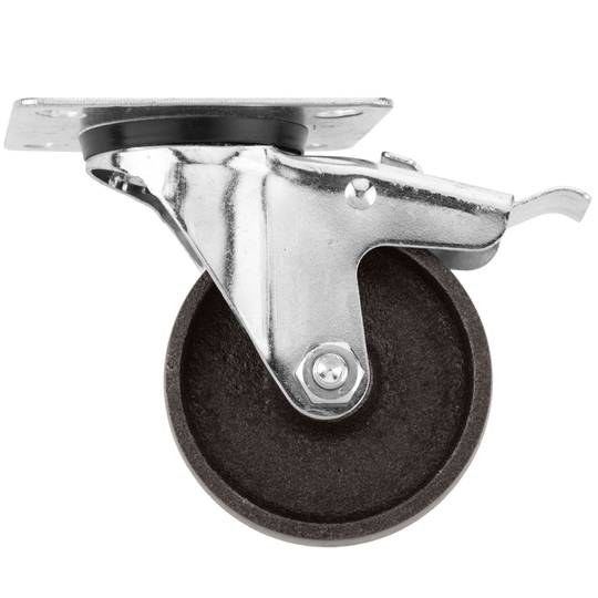 Przemysłowe metalowe koło skrętne z hamulcem 75 mm