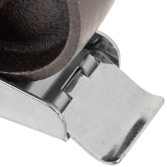 Przemysłowe metalowe koło skrętne z hamulcem 75 mm