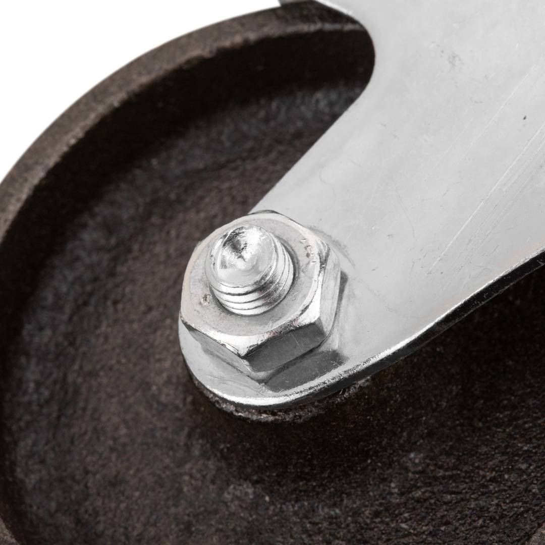 Przemysłowe metalowe koło skrętne z hamulcem 75 mm